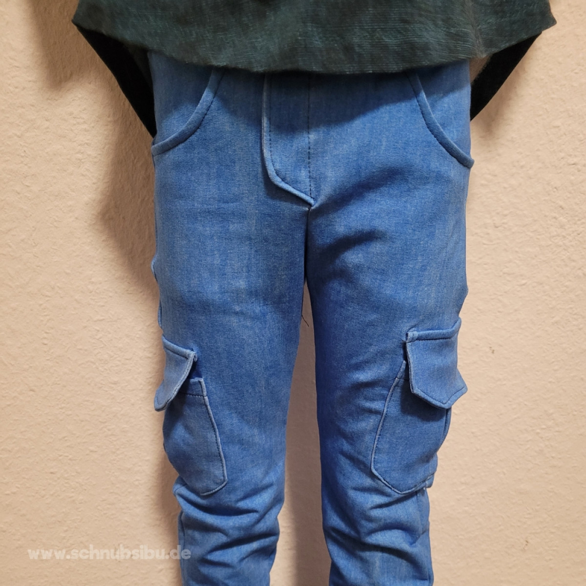 French Terry Denim New Collection blau